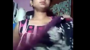 Indian aunt with thick tits gets fucked in front of a webcam