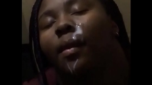 18 year old black teen plumped in college dorm cum on face