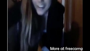 Gorgeous woman jerking off on webcam